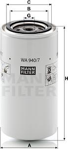 Mann-Filter WA 940/7 - Jäähdytysnestesuodatin inparts.fi