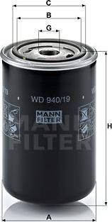 Mann-Filter WD 940/19 - Öljynsuodatin inparts.fi