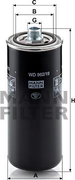 Mann-Filter WD 962/19 - Hydrauliikkasuodatin, automaattivaihteisto inparts.fi