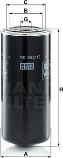 Mann-Filter WD 962/15 - Öljynsuodatin inparts.fi