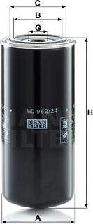 Mann-Filter WD 962/24 - Öljynsuodatin inparts.fi