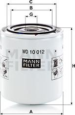 Mann-Filter WD 10 012 - Suodatin, työhydrauliikka inparts.fi