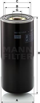 Mann-Filter WD 13 145/4 - Öljynsuodatin inparts.fi