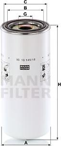 Mann-Filter WD 13 145/18 - Öljynsuodatin inparts.fi