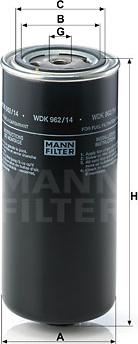 Mann-Filter WDK 962/14 - Polttoainesuodatin inparts.fi