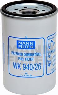 Mann-Filter WK 940/26 - Polttoainesuodatin inparts.fi