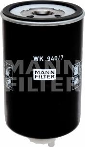 Mann-Filter WK 940/7 - Polttoainesuodatin inparts.fi