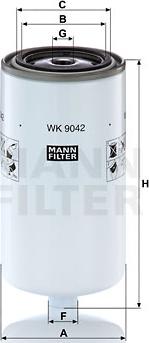 Mann-Filter WK 9042 x - Polttoainesuodatin inparts.fi