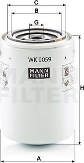 Mann-Filter WK 9059 - Polttoainesuodatin inparts.fi