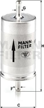 Mann-Filter WK 410 - Polttoainesuodatin inparts.fi