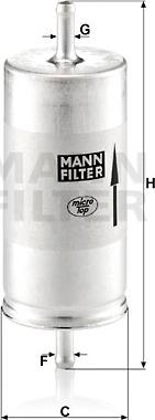 Mann-Filter WK 413 - Polttoainesuodatin inparts.fi