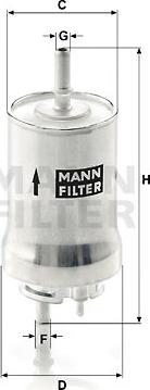 Mann-Filter WK 59 x - Polttoainesuodatin inparts.fi