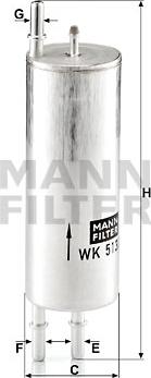 Mann-Filter WK 513/3 - Polttoainesuodatin inparts.fi