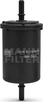 Mann-Filter WK 58/3 - Polttoainesuodatin inparts.fi
