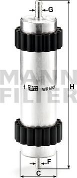 Mann-Filter WK 6008 - Polttoainesuodatin inparts.fi