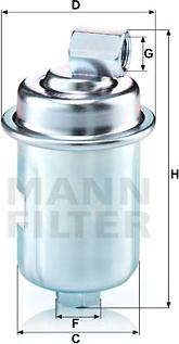 Mann-Filter WK 614/44 - Polttoainesuodatin inparts.fi