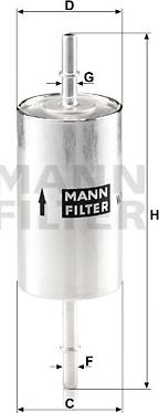 Mann-Filter WK 614/46 - Polttoainesuodatin inparts.fi