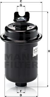 Mann-Filter WK 612/4 - Polttoainesuodatin inparts.fi