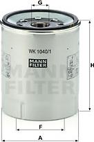 Mann-Filter WK 1040/1 x - Polttoainesuodatin inparts.fi