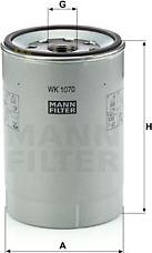 Mann-Filter WK 1070 x - Polttoainesuodatin inparts.fi