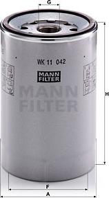 Mann-Filter WK 11 042 z - Polttoainesuodatin inparts.fi