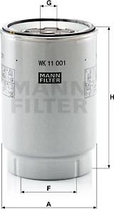 Mann-Filter WK 11 001 x - Polttoainesuodatin inparts.fi