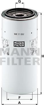 Mann-Filter WK 11 002 x - Polttoainesuodatin inparts.fi