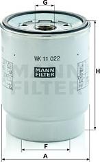 Mann-Filter WK 11 022 z - Polttoainesuodatin inparts.fi