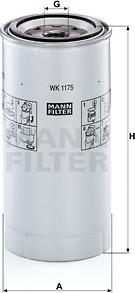 Mann-Filter WK 1175 x - Polttoainesuodatin inparts.fi
