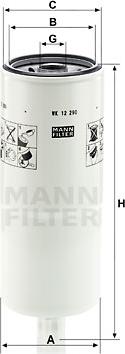 Mann-Filter WK 12 290 - Polttoainesuodatin inparts.fi