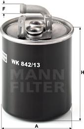 Mann-Filter WK 842/13 - Polttoainesuodatin inparts.fi