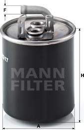 Mann-Filter WK 842/17 - Polttoainesuodatin inparts.fi