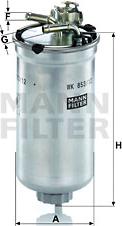 Mann-Filter WK 853/12 z - Polttoainesuodatin inparts.fi