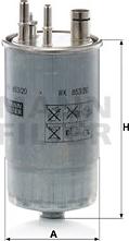 Mann-Filter WK 853/20 - Polttoainesuodatin inparts.fi