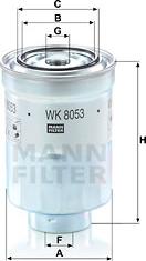 Mann-Filter WK 8053 z - Polttoainesuodatin inparts.fi