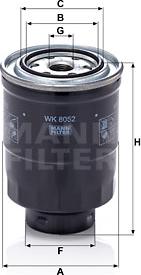 Mann-Filter WK 8052 z - Polttoainesuodatin inparts.fi