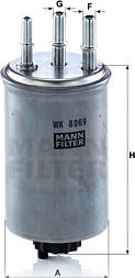 Mann-Filter WK 8069 - Polttoainesuodatin inparts.fi