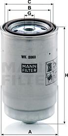 Mann-Filter WK 8060 Z - Polttoainesuodatin inparts.fi
