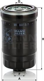 Mann-Filter WK 8019/1 - Polttoainesuodatin inparts.fi