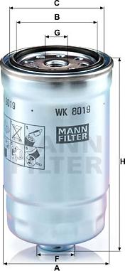 Mann-Filter WK 8019 - Polttoainesuodatin inparts.fi