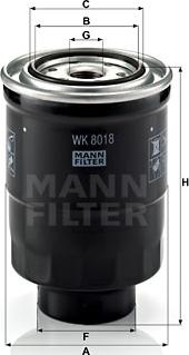 Mann-Filter WK 8018 x - Polttoainesuodatin inparts.fi