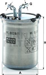 Mann-Filter WK 8029/1 - Polttoainesuodatin inparts.fi