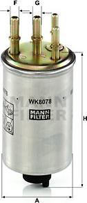 Mann-Filter WK 8078 - Polttoainesuodatin inparts.fi