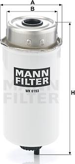 Mann-Filter WK 8193 - Polttoainesuodatin inparts.fi