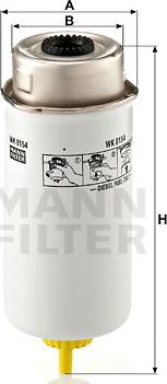 Mann-Filter WK 8154 - Polttoainesuodatin inparts.fi