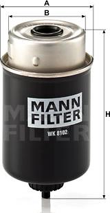 Mann-Filter WK 8102 - Polttoainesuodatin inparts.fi