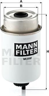 Mann-Filter WK 8107 - Polttoainesuodatin inparts.fi