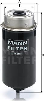 Mann-Filter WK 8187 - Polttoainesuodatin inparts.fi