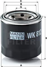 Mann-Filter WK 812 - Polttoainesuodatin inparts.fi