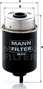 Mann-Filter WK 8173 - Polttoainesuodatin inparts.fi